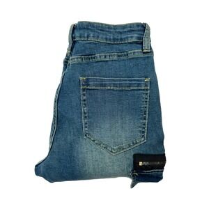 Hot Topic Destructed‎ Zipper Flare Denim Jeans Women's Size 9 30846353